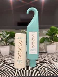 avon skin so soft Emollient Shower Gel & Satin Talc, FREE POSTAGE - Picture 1 of 2