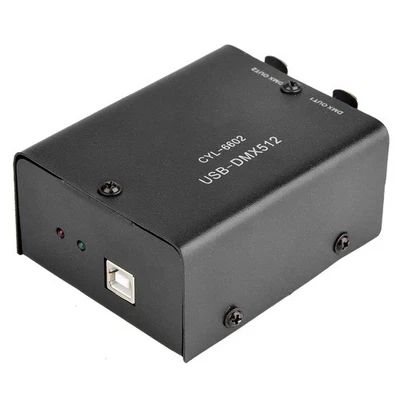 Controller da USB a DMX 512 canali, controllo illuminazione palco LED DMX512 - Immagine 1 di 4