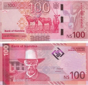 Namibia _ 100 Dollars 2025 UNC P. W23 Lemberg-Zp - Picture 1 of 1