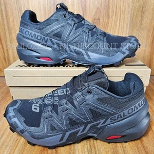 Salomon Herren Speedcross 6 Terrain Trail Wanderschuhe ~ schwarz/plantom - Bild 1 von 5