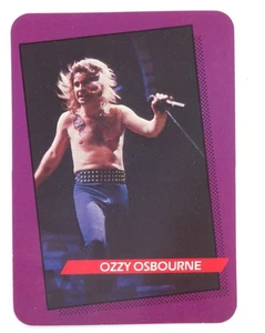 Tarjeta de concierto Ozzy Osbourne Black Sabbath Rock Star # 2 AGI 1985 - Imagen 1 de 2