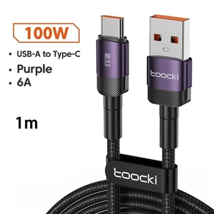 6A Fast Charging USB To Type C Cable 100W Data Cord For Samsung Xiaomi Huawei - Picture 1 of 13