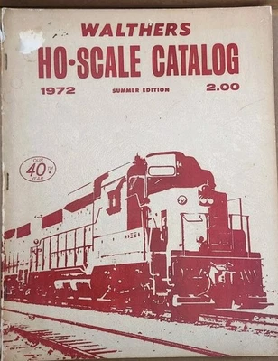 Catálogo libro de referencia de modelismo ferroviario edición 1972 Walthers escala HO Foto 1 de 2