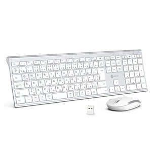 iClever Keyboard Wireless Keyboard Mouse Set Japanese JIS Layout Quiet Ultra Thi - Picture 1 of 9