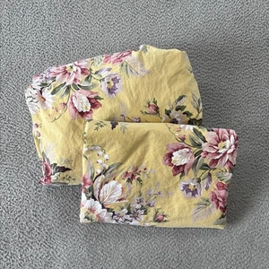 Vintage Ralph Lauren Sophie Brooke King Laken Set flach & tailliert Landhaus Made USA - Bild 1 von 7