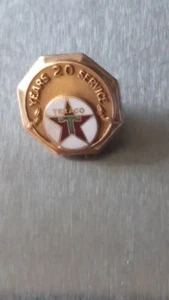 Vintage - "TEXACO" 20 Year Service Pin (14k Gold) Excellent Condition - 2.29 G - Bild 1 von 6