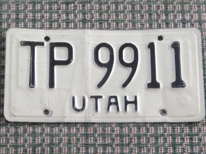 expired 1970's Utah License Plate TP 9911 (3+ years old) - Picture 1 of 2
