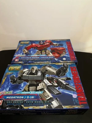 PAQUETE Megatron & Optimus Prime Yolopark Serie AMK Modelo Kit Transformers One Foto 1 de 4
