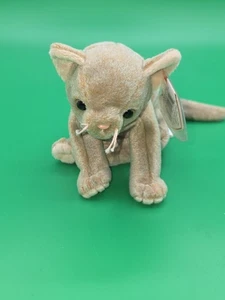 Ty Beanie Baby Scat The Cat 5.5" Plush Toy - Picture 1 of 8