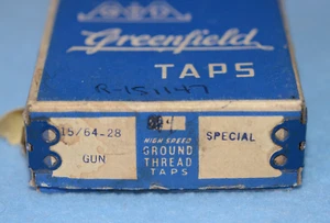 Greenfield Gewindebohrer 15/64-28 Gewehr Gewindebohrer - 16 Stück - DAR-151147 - Bild 1 von 7