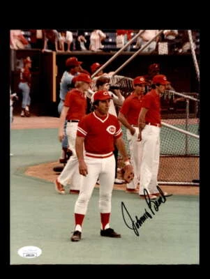 Johnny Bench JSA Coa Signed  8x10 Photo Autograph Reds - Image 1 of 3