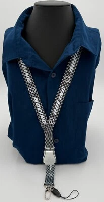 Boeing Carbon Fiber Aviation Lanyard, Seat Belt Buckle, Boeing Logo, pilot id - Image 1 of 3