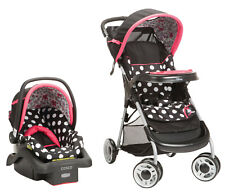 Juego De Coche Y Asiento De Vehiculo Para Bebe Niñas Baby Girl Car Seat Strolle