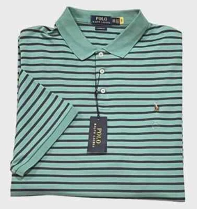 Men Polo Ralph Lauren Pony Soft Touch Custom Slim Fit Classic Striped Shirt XXL - Picture 1 of 8
