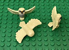 Lego 3 Pieces Tan Owl,Spread Wings with Black Beak,Eyes,Rippled Chest Feathers