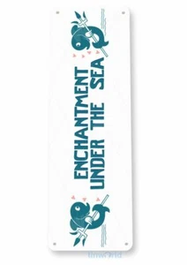 ENCHANTMENT UNDER THE SEA 11X4 TIN SIGN BAR PUB DANCE BACK TO THE FUTURE - Picture 1 of 1