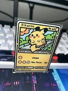 Seltene Pikachu #25 FanMade Pokemon Karten Serie (schneller Versand)   - Bild 1 von 2
