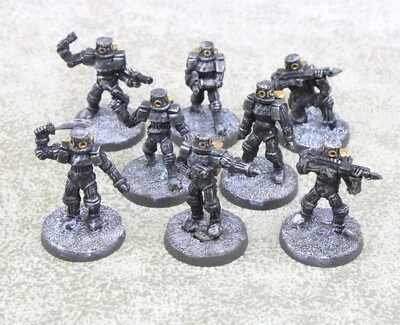 28mm Steampunk Pulp VSF TROOPS in ARMOUR x8 Painted 26018 - Image 1 of 3