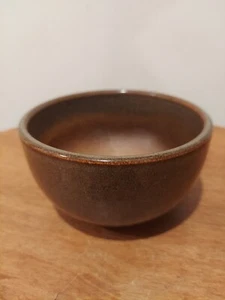 Vintage Stoneware Glazed Tea Bowl Asian Style Stamp Pottery - Picture 1 of 13