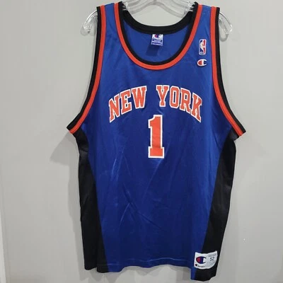Camiseta deportiva vintage de los 90 campeones de la NBA New York Knicks Hernández 1 para hombre 52 2XL Foto 1 de 4