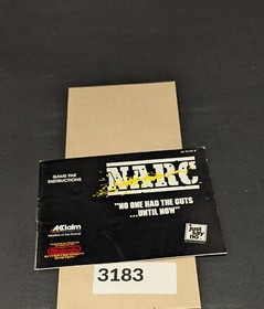 Narc  - Nintendo NES- Manual Only **NO GAME!