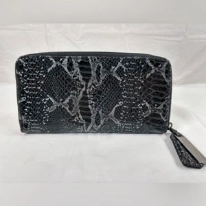 Kenneth Cole snake print leather wallet - Picture 1 of 7
