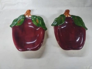 Bolsa de té/reposacuchara vintage de mantequilla con forma de manzana de California franciscana de los años 60 - Imagen 1 de 1