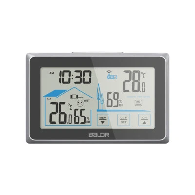 Baldr Digital LCD Indoor Outdoor Temperature Humidity Meter Thermo-hygrometer - Image 1 of 4