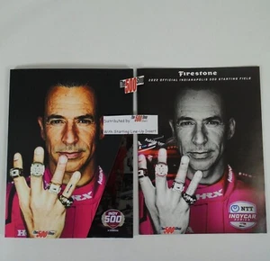 2022 Indy 500 & GMR Grand Prix Program New With Starting Field Line-Up Insert - Picture 1 of 12
