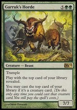 1x Garruk's Horde M12 MtG Magic Green Rare 1 x1 Card Cards