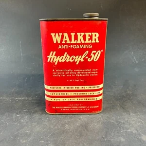 Walker Hydroyl-50 Anti-Foaming Hydraulic Jack Oil Can - Vintage Advertising Can - Picture 1 of 7