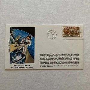 Project Skylab 2nd Spacewalk Repair Commemorative Cover 8-6-73 Philgraf Cachet - Picture 1 of 4