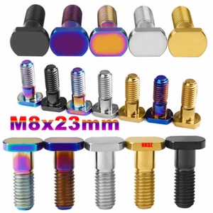 M8x23mm Titanium T Bolt Square Head Ti Screw Pitch 1.25mm For Bicycle Motorcycle - Picture 1 of 18