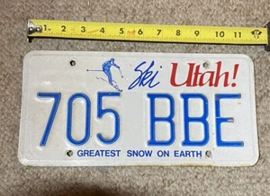 Sci Utah anni 90! Targa 705 BBE blu/bianco più grande neve sulla terra buona - Foto 1 di 1