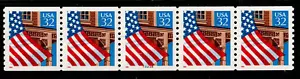 Scott 2913 32¢ Flag Over Porch red date P#22222 MNH Free shipping in the USA - Picture 1 of 1