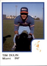 1986 Miami Marlins ProCards #5 Tim Dulin Memphis Tennessee TN - NM Baseball Card