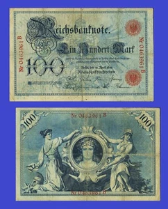 Germany Imperial Bank Notes 100 Mark 1896 - Copy - Picture 1 of 1