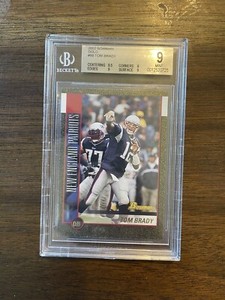 2002 Bowman #99 Tom Brady Gold /50 BGS9 Pop None Higher. Rare