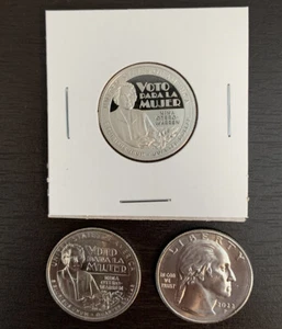 2022 P/D/S - Nina Otero-Warren - Proof Cameo / BU - American Women Quarters - Bild 1 von 3