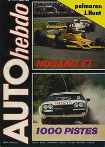 AUTO HEBDO n°172 12/07/1979 NOGARO F1 AURORA 1000 PISTES FORD ESCORT Gr1 - Imagen 1 de 1