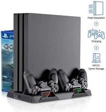 Vertical Cooling Stand Compatible w/ Playstation 4 PS4 Controller Charging Dock