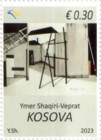 Kosovo Stamps 2023. Ymer Shaqiri: Art, picture, graphic. 0.30 Eur Definitive MNH Cover