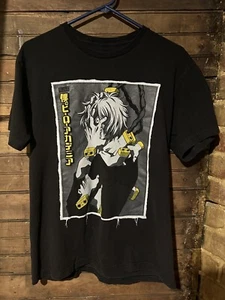 Official MY HERO ACADEMIA Black Graphic T Shirt Short Sleeve Medium Anime - Picture 1 of 4
