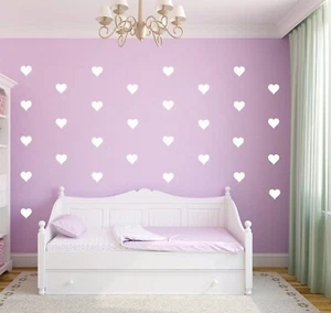 Set of 96 Pieces 2" Heart Wall Decor Sticker DIY Children's Wall Decor Decals... - Picture 1 of 5