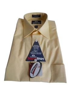 NWT NIB Vintage Mens Dress Shirt 15.5 32/33 long sleeve yellow Stafford - Picture 1 of 4