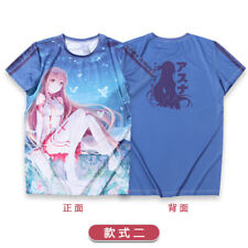 Sword Art Online Cosplay Otaku Short Sleeve Round Collar T-Shirt Harajuku #11