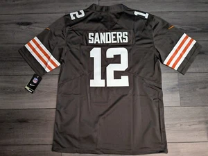 Camiseta deportiva para hombre Shedeur Sanders #12 Cleveland Browns 2025 cosida limitada tallas - Imagen 1 de 24