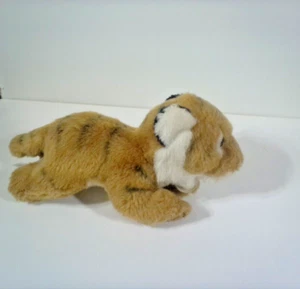 Aurora Miyoni Tiger Cub Plush Stuffed Animal Toy, Laying Down, 9 inches, Nature - Picture 1 of 8