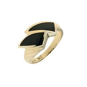 14 Karat Gelbgold Onyx Ring - Bild 1 von 1