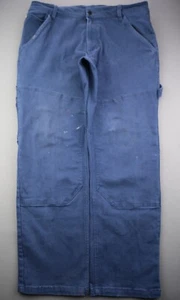 Pantalones de carpintero Caterpillar de doble rodilla para hombre azul flexible talla 36x30 (MSR 36x29) - Imagen 1 de 11